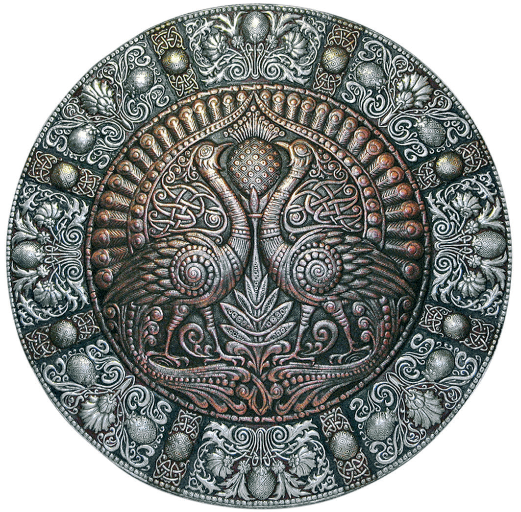 Панно-рондо «Павлины»
