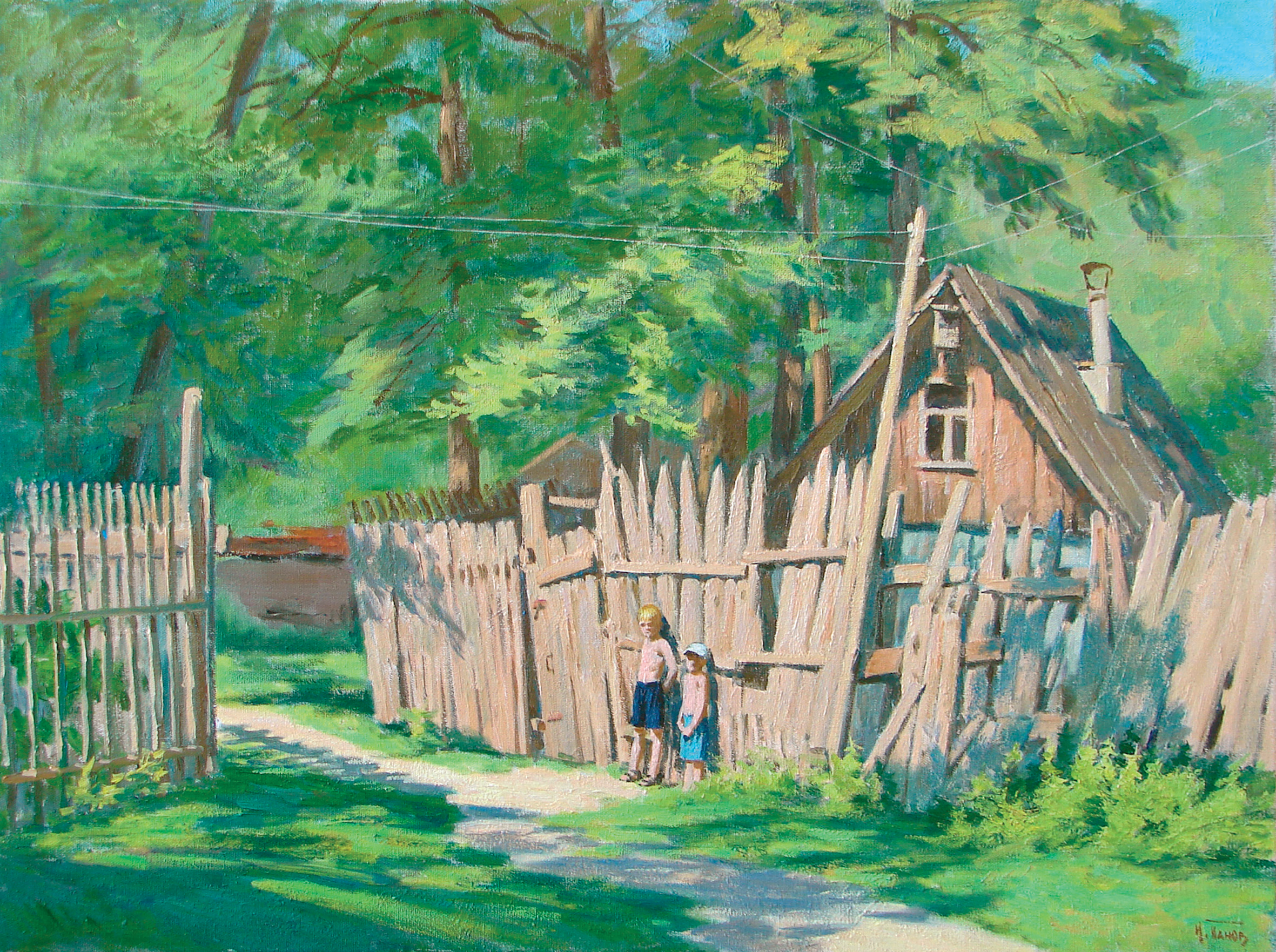 Возле старой бани