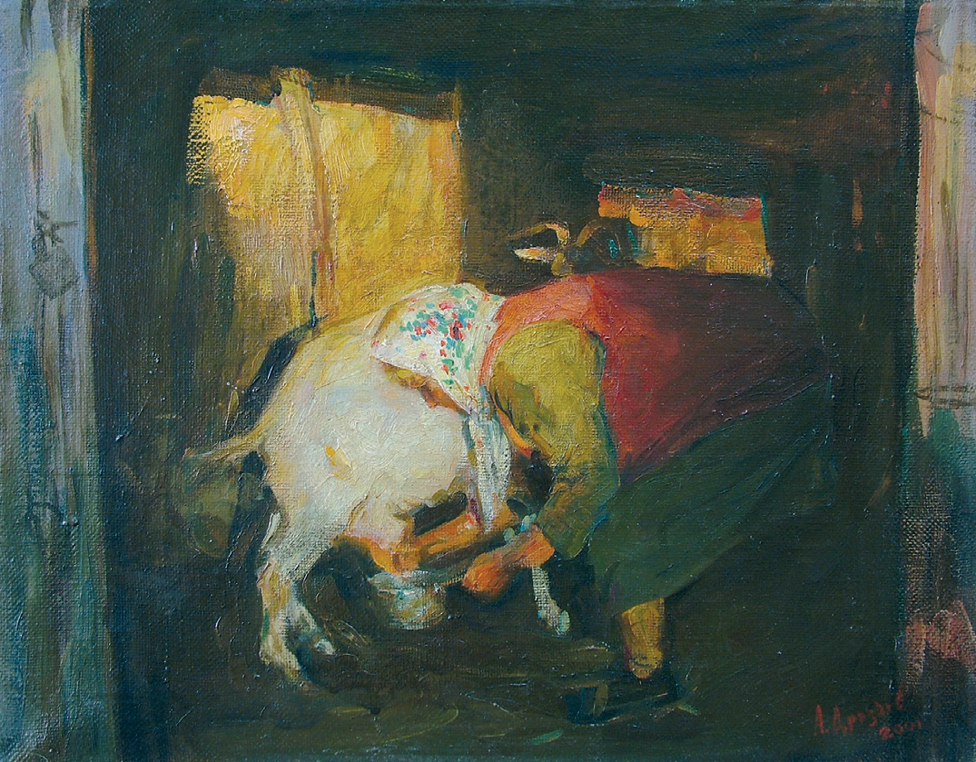 Кормилица (эскиз к картине)