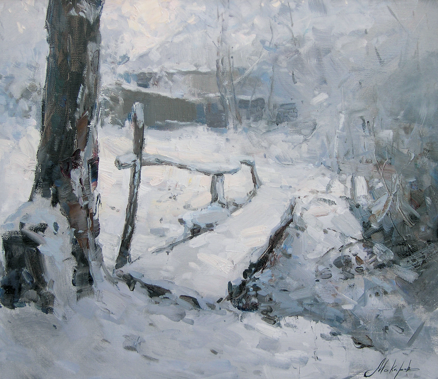 Зима. Мостик