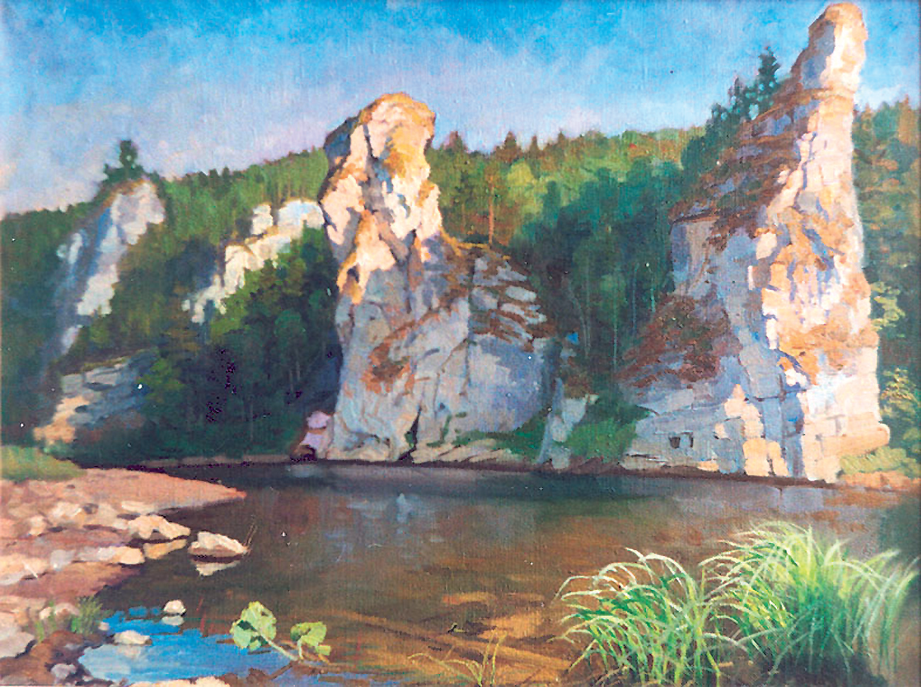Камень. Столбы на реке Чусовой
