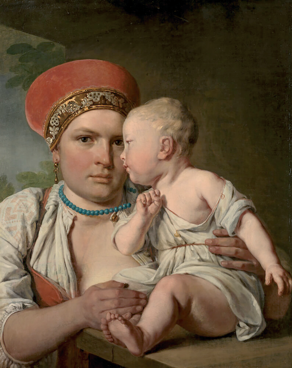 Кормилица с ребенком