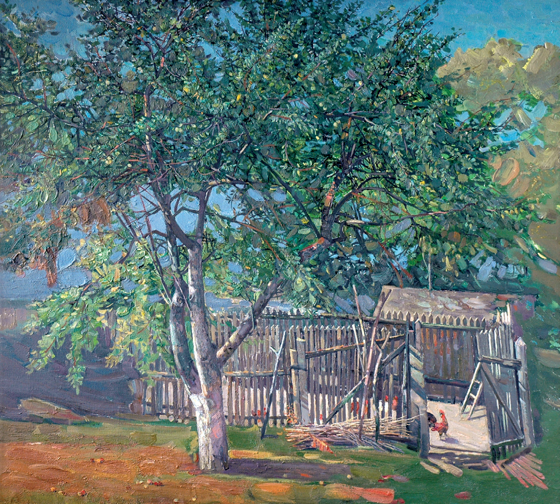 Яблоня у калитки