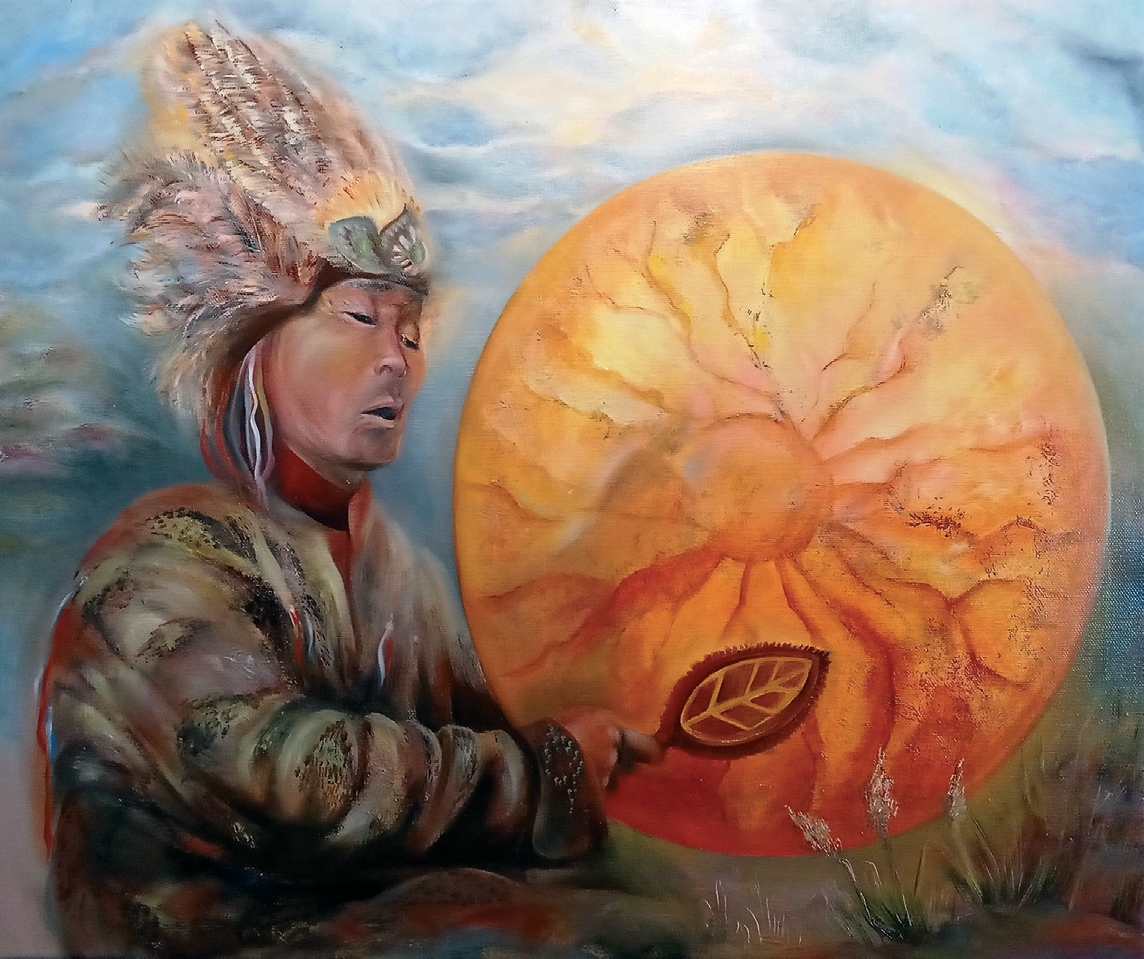 Камлание белого шамана за Мир, Солнце и людей, светлых духом