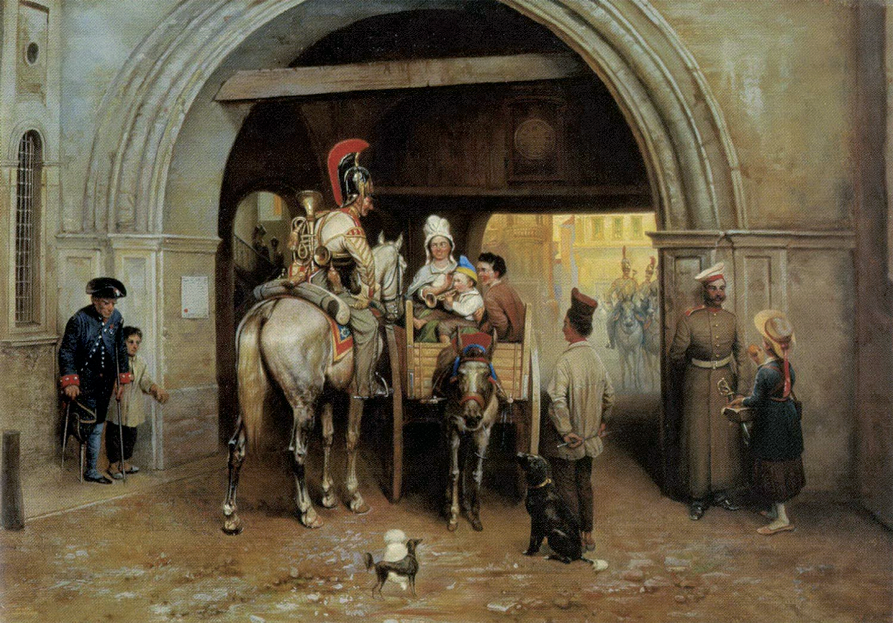 Лейб-гвардии Конный полк в Париже в 1814 г.