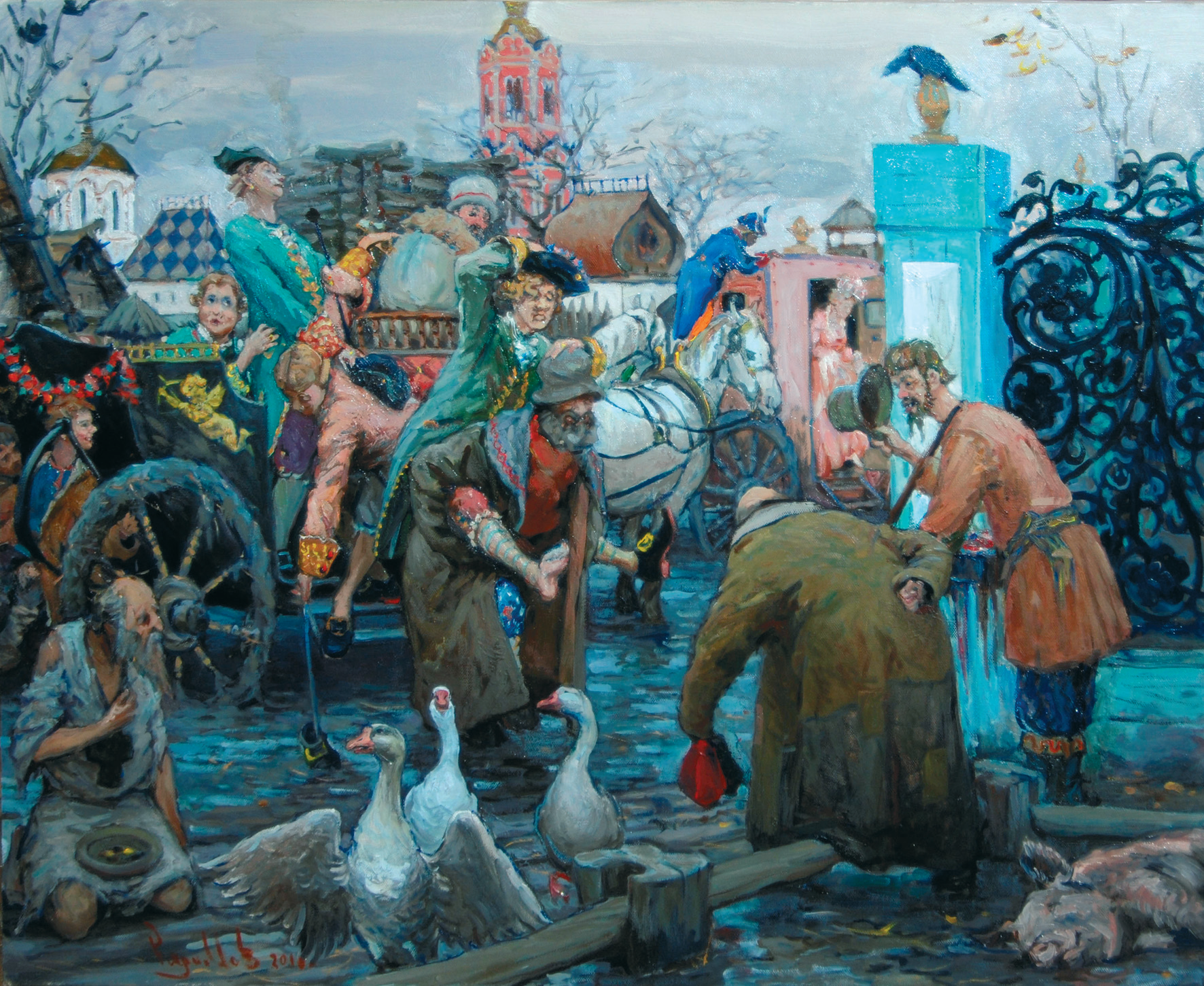 На Московской улице (эскиз)