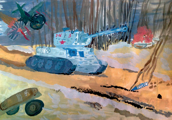 Т-34 в бою