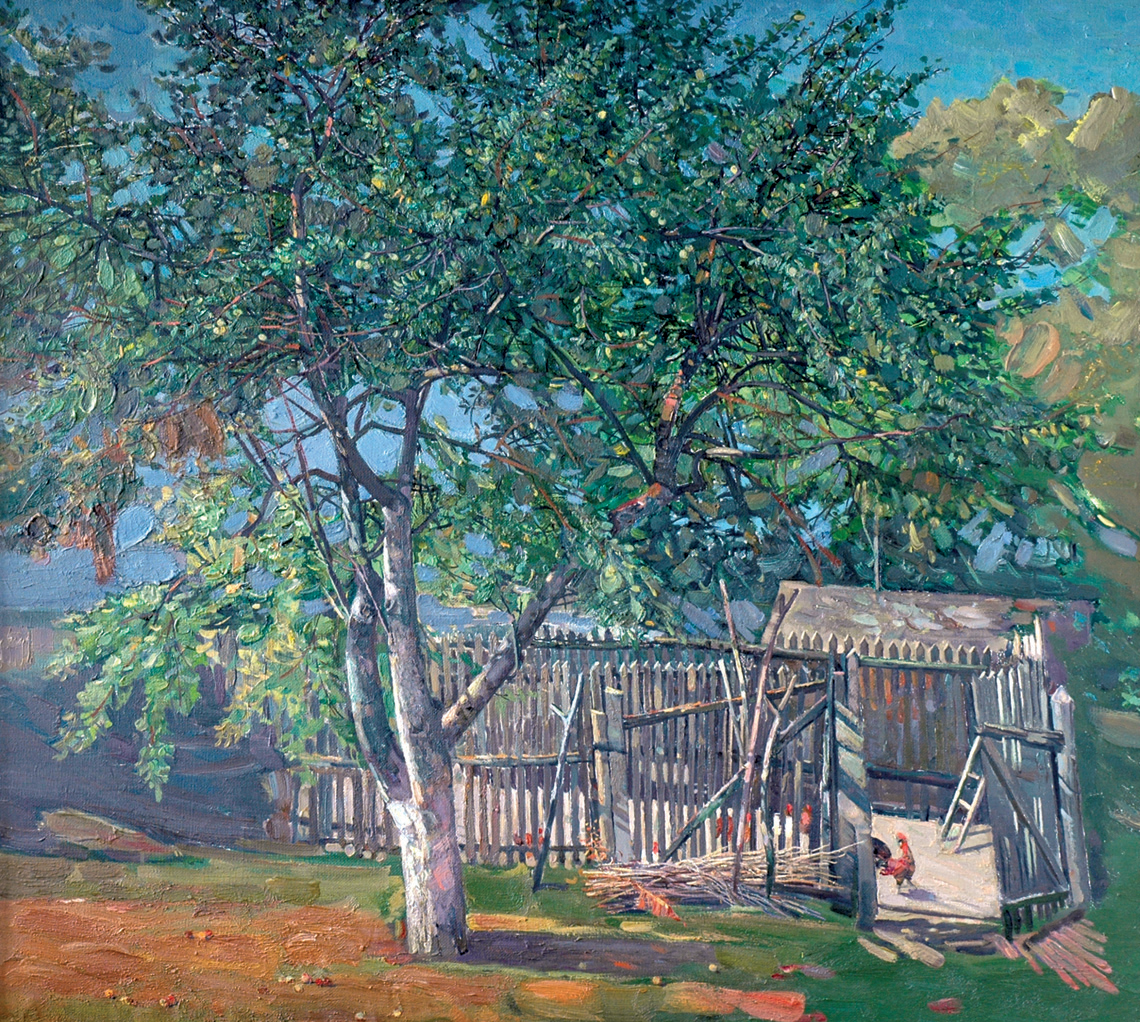 Яблоня у калитки
