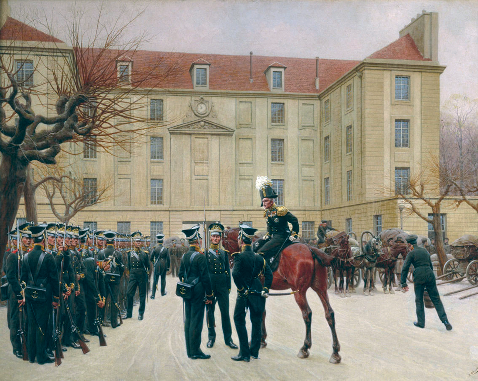 Гвардейский экипаж в Париже, 1814