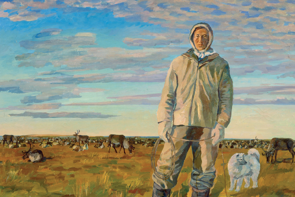 Новое утро (правая часть диптиха «Будни родной земли»)