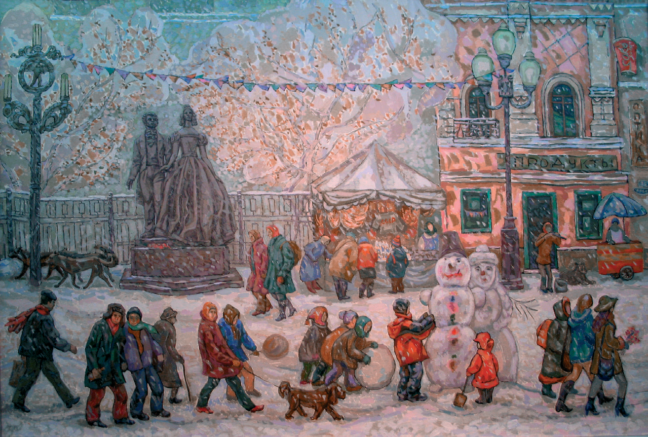 Арбат в декабре