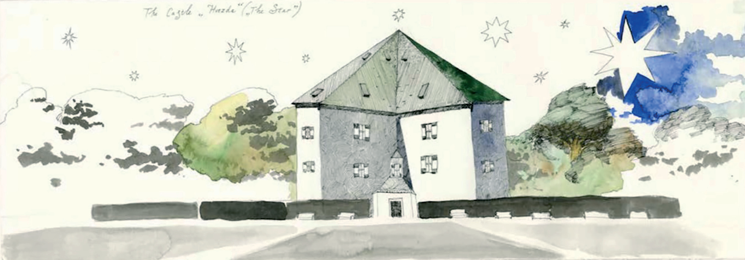 Павел Пепперштейн для Louis Vuitton Travel Book Prague, The Castle Hvezda (The Star), 2015