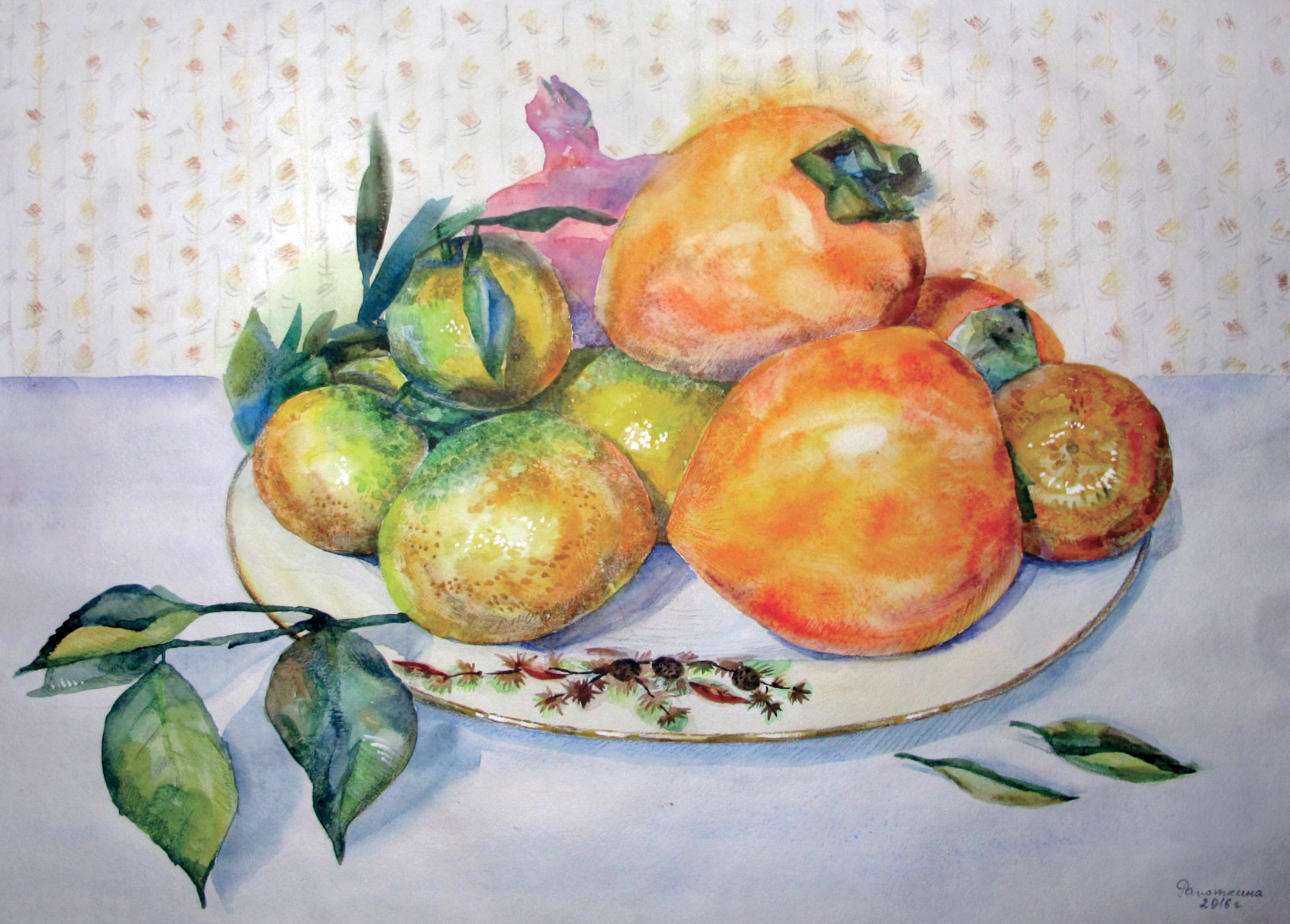 Мандарины, хурма