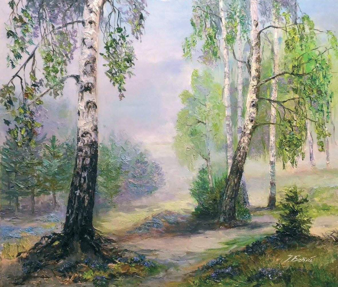 Сирень цветет