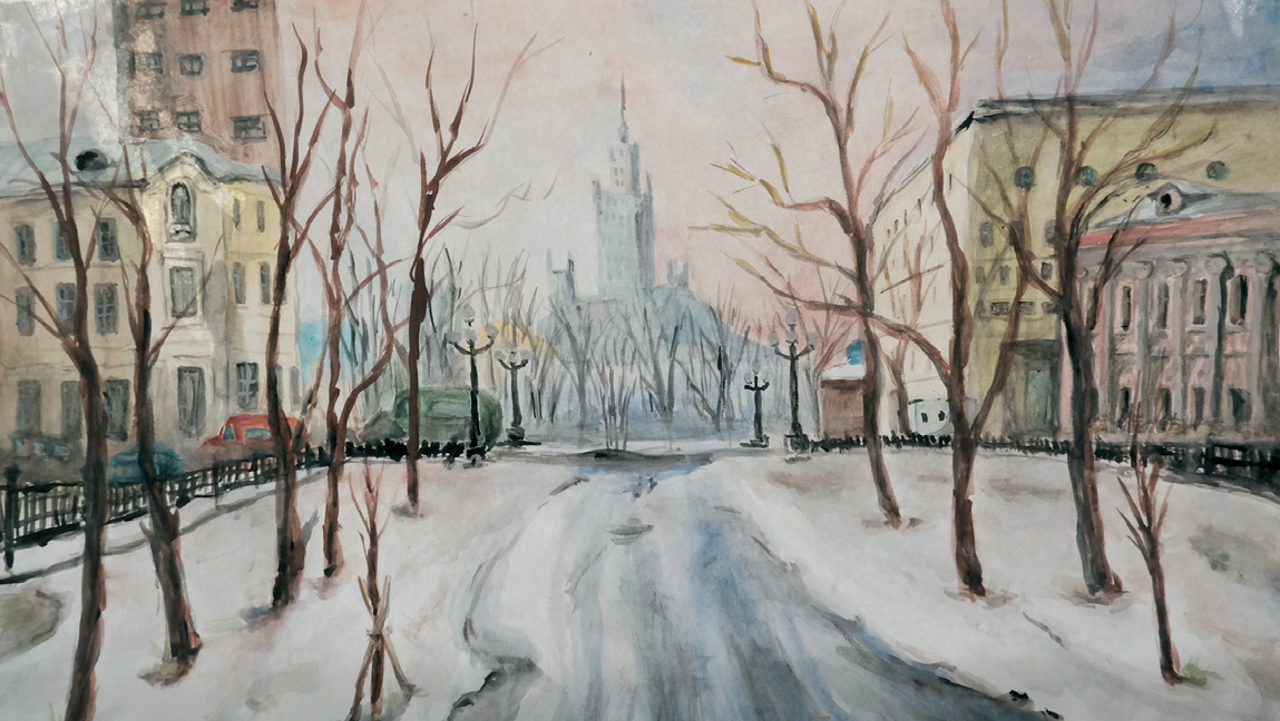 Москва, тает снег