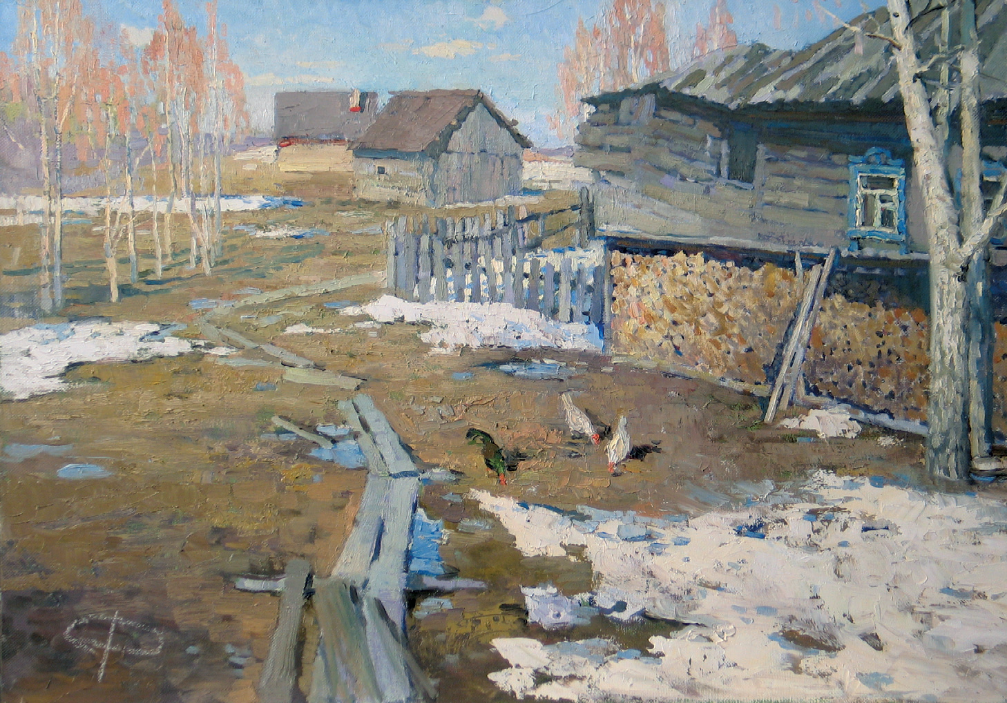 Яблони в цвету