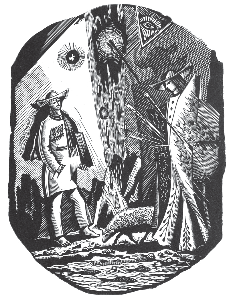 Триптих «Люди - птицы», 3., Встреча