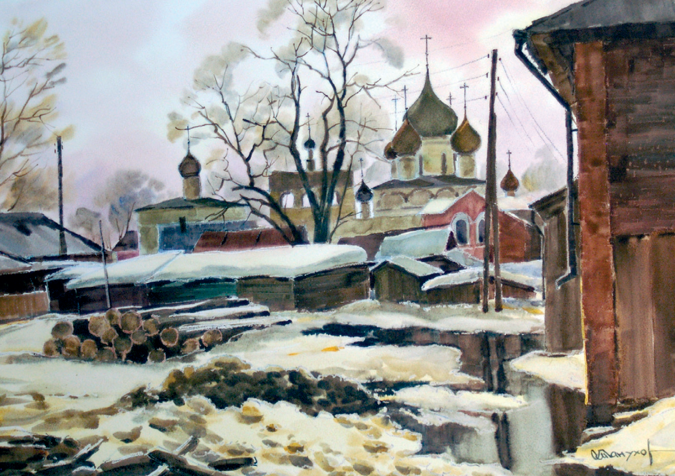 Углич. Март