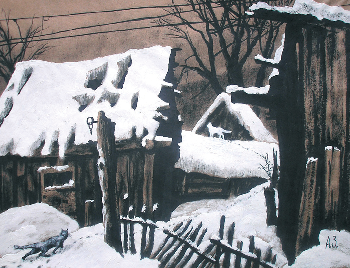 Зима в городке