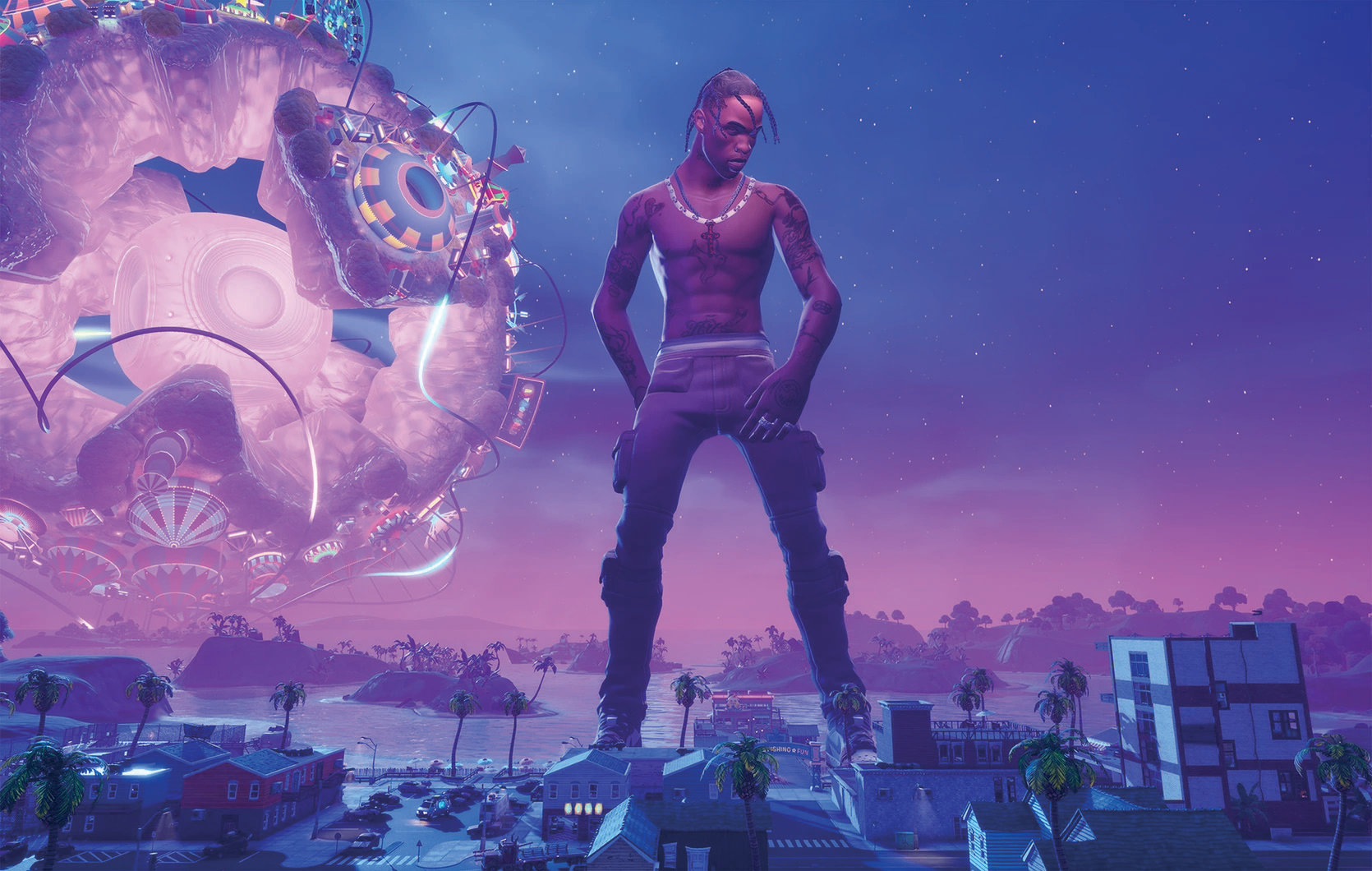 Концерт Travis Scott в игре Fortnite