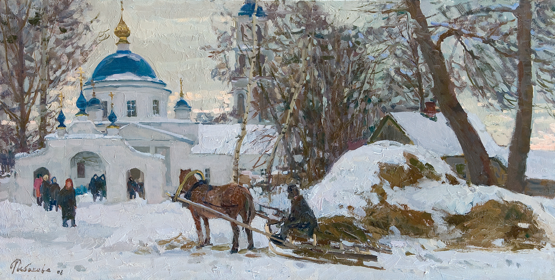 Рождество в сельской церкви
