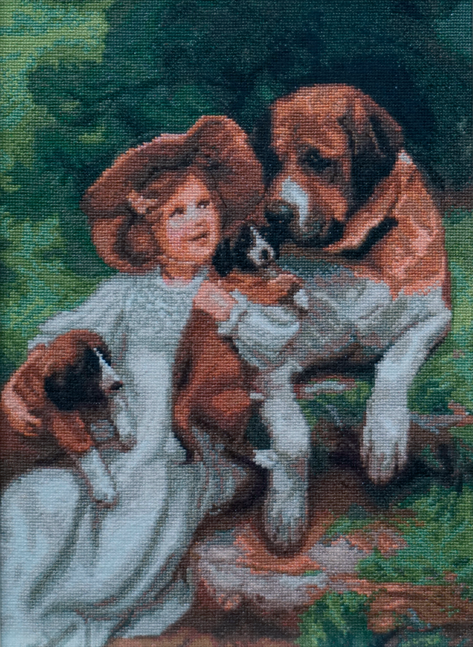 Фотография Девочка с собаками
