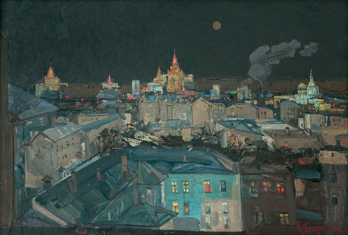Москва ночью