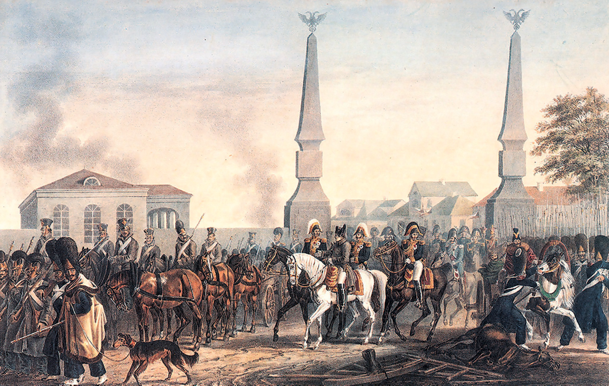 Фотография У Калужской заставы, Москва, 19 октября 1812 г.
