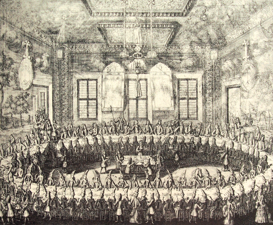 А.Ф. Зубов. Свадьба Петра I и Екатерины 19 февраля 1712 г. в Петербурге