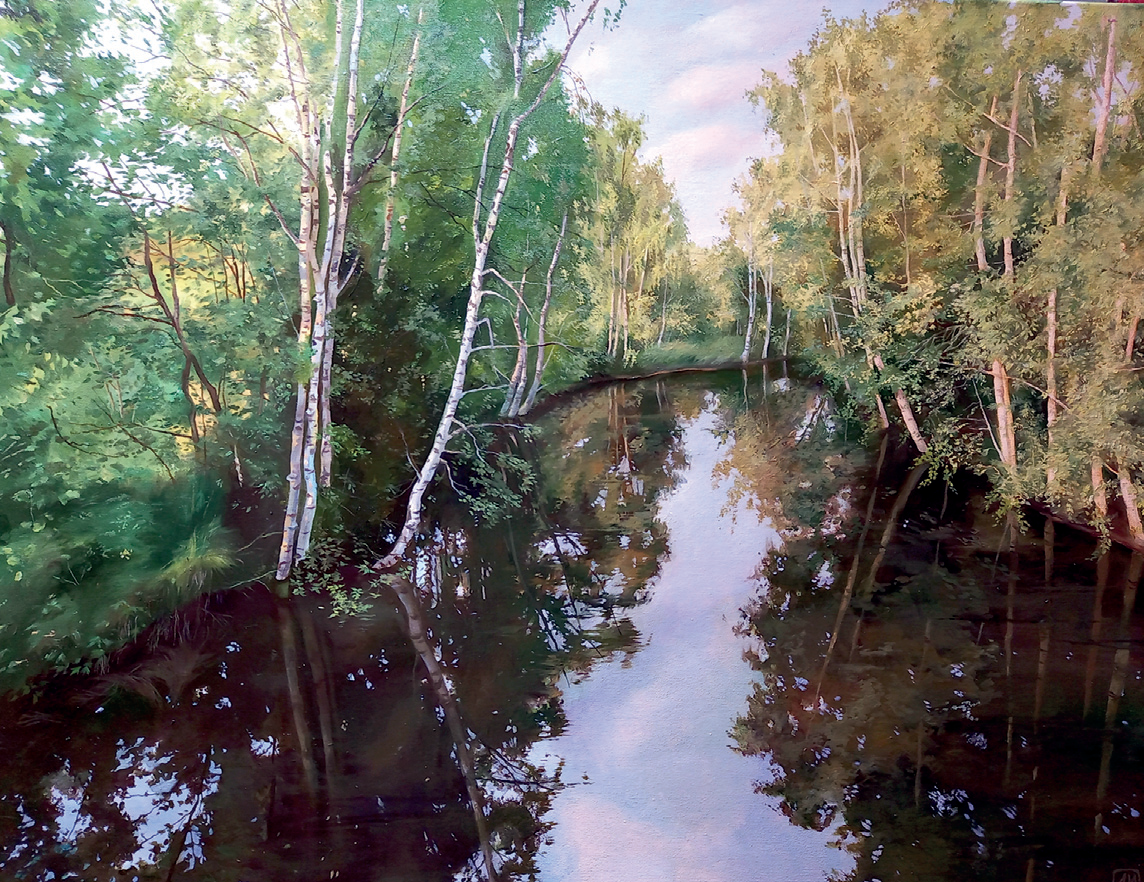 Фотография Река в сени берез