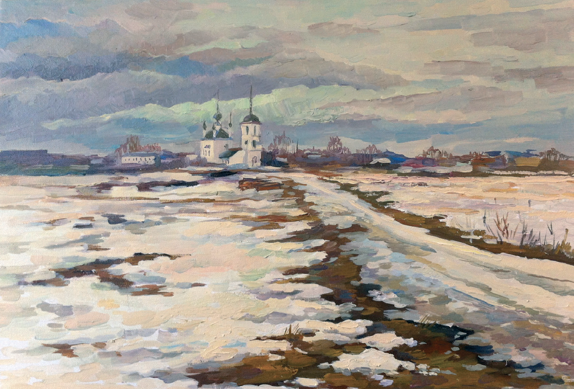 Весенняя распутица. Под Елховкой, Суздаль