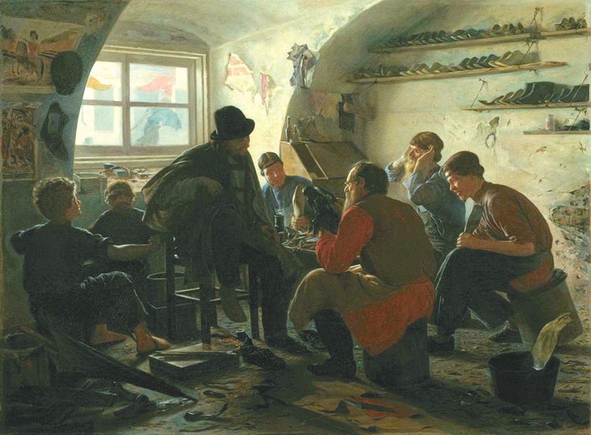 В мастерской сапожника