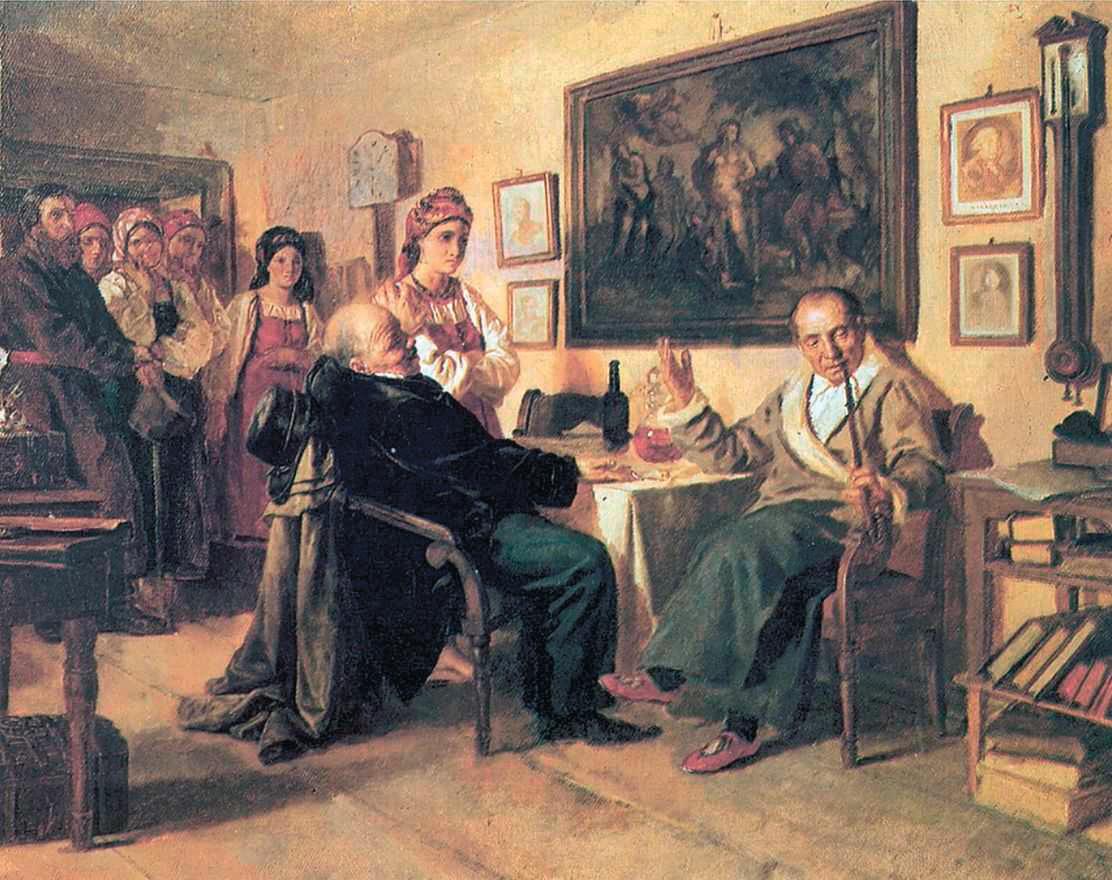 Торг. Сцена из крестьянского быта. Из недавнего прошлого