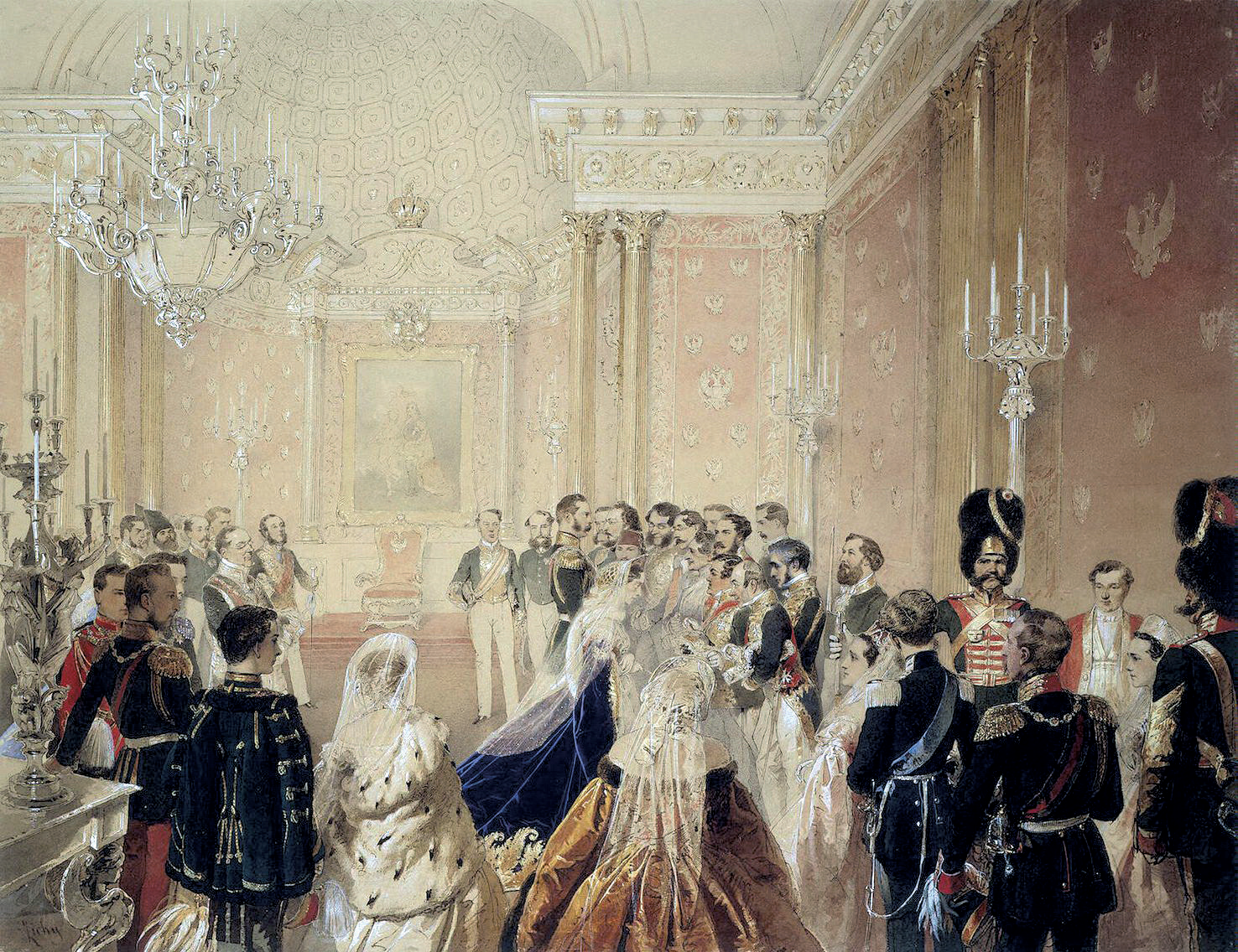 Поздравление Александра II от дипломатического корпуса 1 января 1863 года