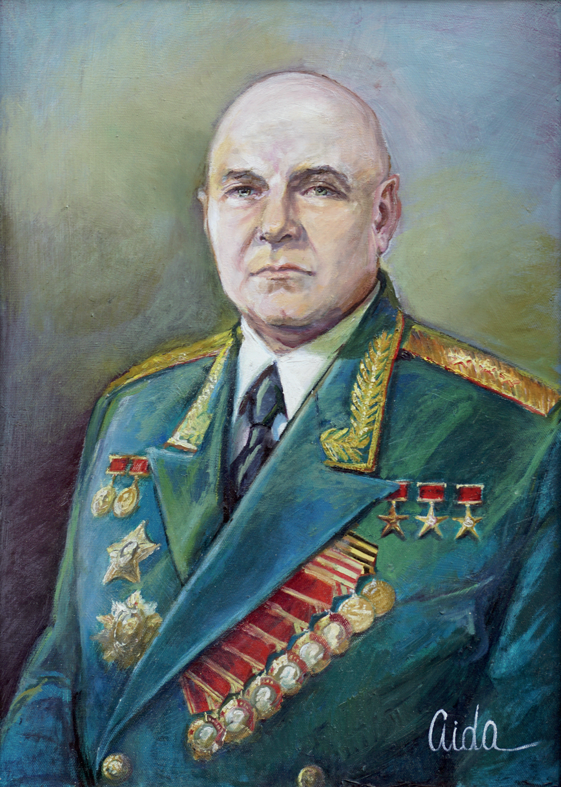 Портрет трижды Героя Труда Бориса Львовича Ванникова